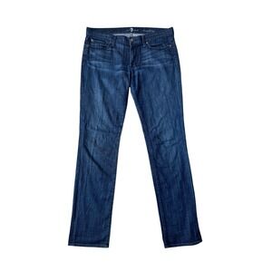 7 For All Mankind Straight Leg Jeans Men's Size 31 Medium Wash Denim